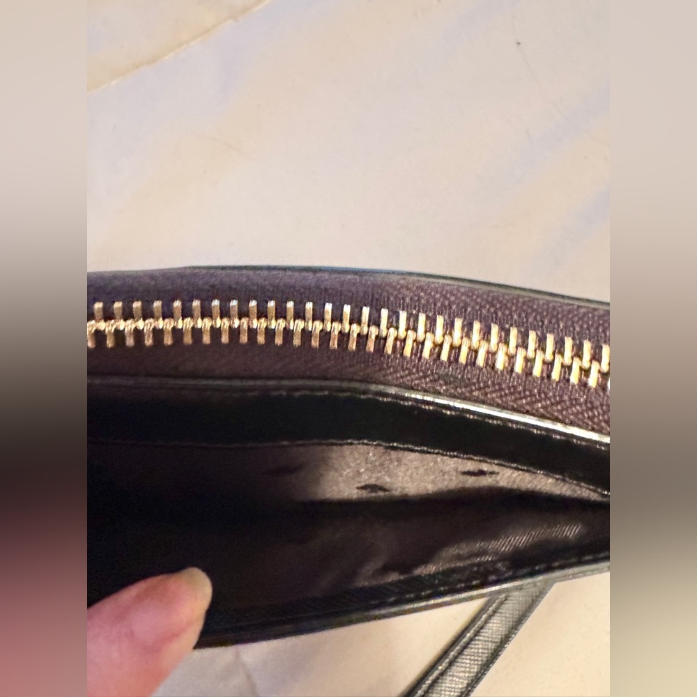 kate spade Black Leather Zip Wristlet Wallet - Picture 9 of 16